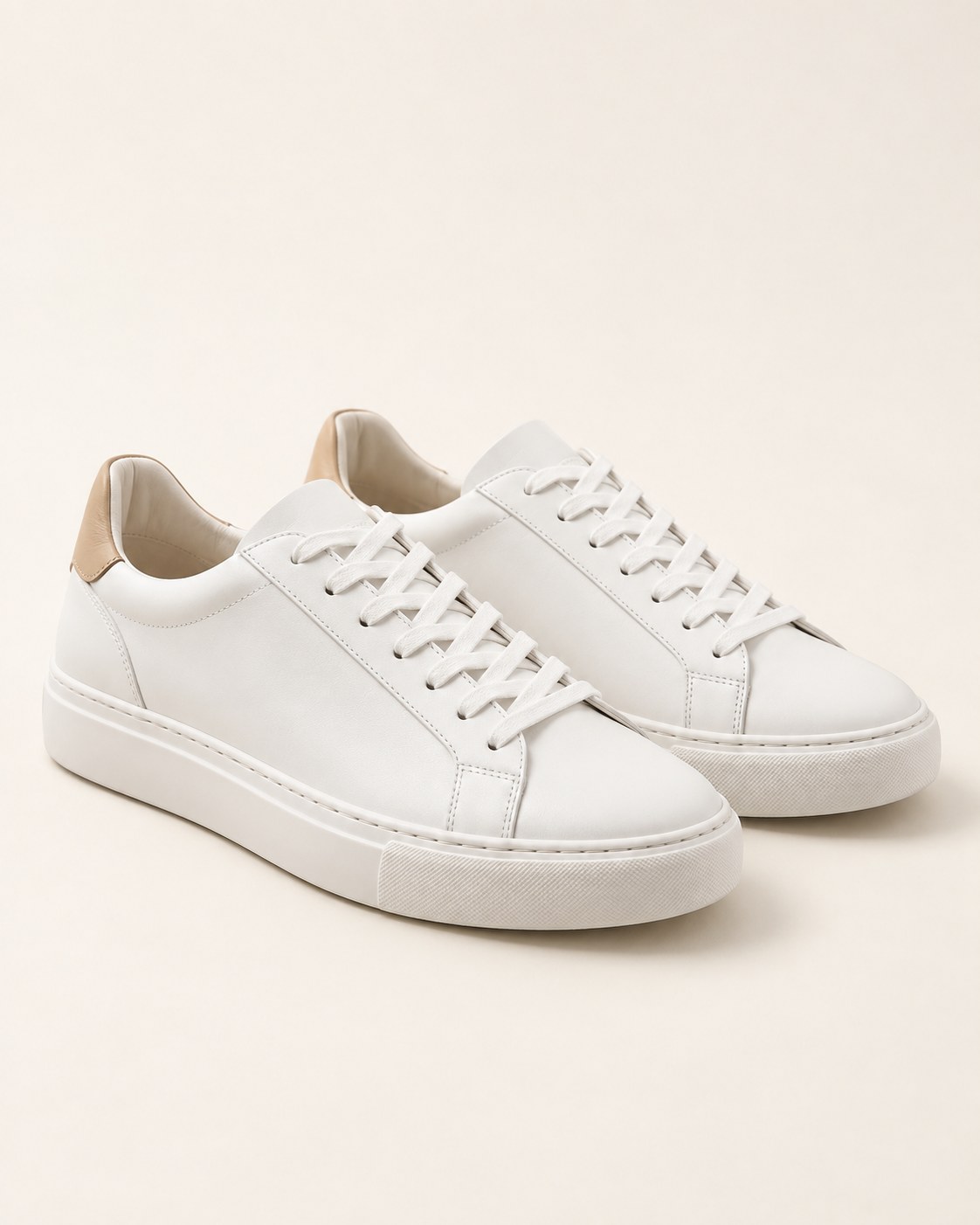 White leather sneakers from Ada Fashion